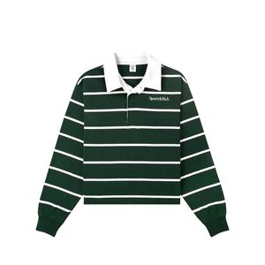 Поло в полоску SPORTY & RICH, зеленый