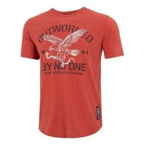 Футболка project rock outworked t-shirt 'red' Under Armour, красный