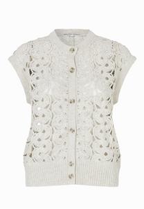 Вязаный жилет SECOND FEMALE Coralie, слоновая кость