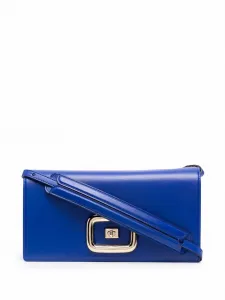 Сумка на плечо с тисненым логотипом Roger Vivier, синий