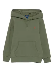 Худи с вышивкой Polo Pony Polo Ralph Lauren Kids, зеленый