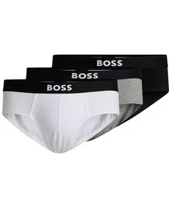 HUGO by Hugo Boss Мужские трусы с логотипом, 3 шт, черный