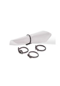 Набор колец для салфеток Astor, 4 шт. черный Loberon