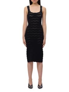 Платье-миди Gwynn с фестончатым вырезом Hervé Léger, черный