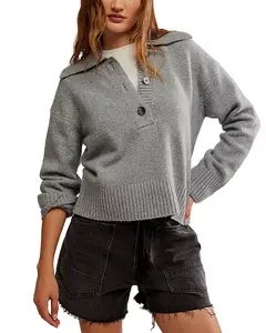 Сменить свитер поло Free People, серый