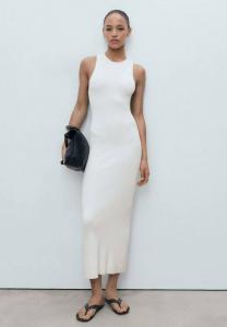 Платье Mango HALTER-NECK, White