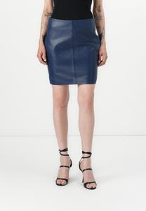 Кожаная юбка CECILIANA - Mini skirt 2nd Day, темно-синий