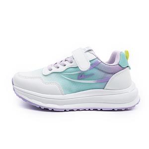 WARRIOR Дышащие и износостойкие низкие детские повседневные кроссовки white purple green kids'