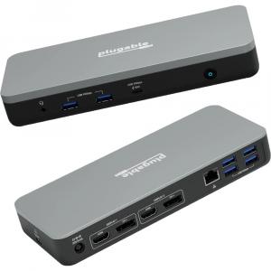 Док-станция Plugable USB-C 3.2 Gen 2 Multi-Adapter Hub with Dual UD-MSTHDC