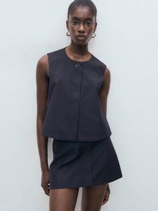 Костюмной жилет Cruz в полоску Mango, Navy