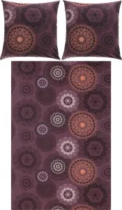 Постельное белье цвета баклажана 1x 240x220 см + 2x 80x80 см Erwin Müller