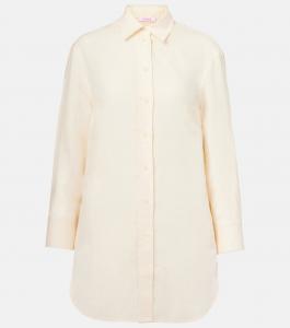 Рубашка из льняной ткани Mignonette Eres, Corail Blanc