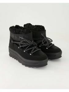 Ботильоны на шнуровке черного цвета Pajar Canada