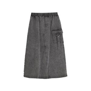 ELLE Повседневная длинная юбка Women's Gray
