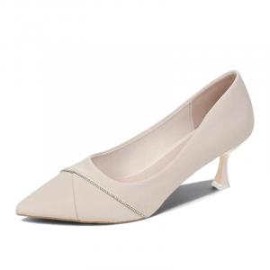 Женские туфли на тонком каблуке и высоком каблуке 7 SEVFUN, Ecru