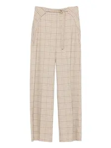 Брюки в клетку Patrizia Pepe, бежевый