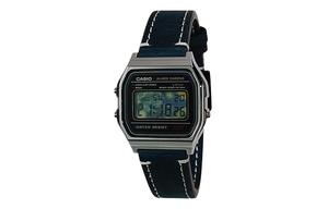 CASIO Часы Retrofit Series Quartz Movement Leather Strap Watch Unisex Blue Dial