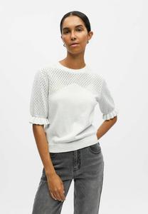 Футболка Object STRICK, Cloud Dancer/Off-White