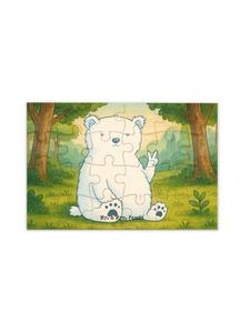 Mr. & Mrs. Panda Головоломка «Полярный медведь» в стиле «ленивый дизайн» без надписей белым цветом