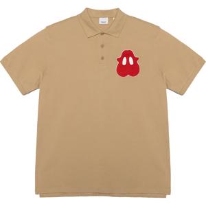 Burberry Мужская рубашка-поло SS22, бежево-коричневая