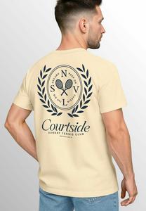 Футболка с принтом BACKPRINT TENNIS CLUB Neverless, бежевый