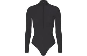 SKIMS FITS EVERYBODY ZIP BODYSUIT Боди для женщин, ONYX/Оникс