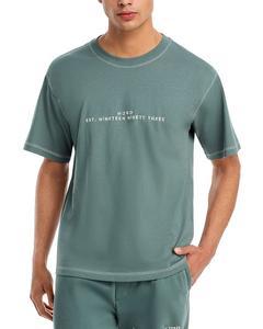 Футболка с коротким рукавом и круглым вырезом Dribes с логотипом HUGO, зеленый