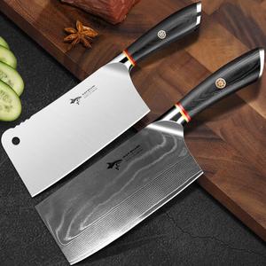 Mad Shark Ножи кухонные Damast: шеф-нож и тесак