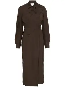 Платье макси Agrume Max Mara, коричневый