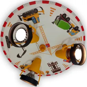 Светильник потолочный Strahler Baustelle GU10 1 шт. 3 регулируемых прожектора Niermann, мультиколор