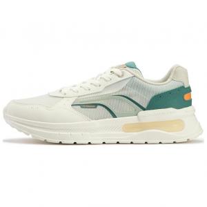 Кроссовки мужские с низким верхом Feather White/light Smoky Green 361°