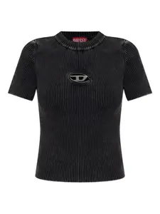 Рифлёная футболка с логотипом M-Anchor-Ss Diesel, черный