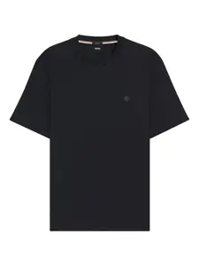 Футболка с логотипом Double B BOSS, черный