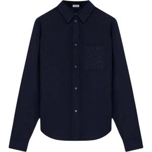 Легкая поплиновая рубашка LOEWE, синий