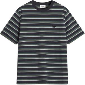 Футболка полоска с логотипом Fox Maison Kitsune, синий