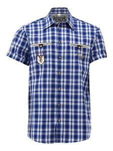 OS-Trachten Традиционная рубашка «Мизир» темно-синего цвета