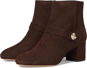 Ботинки Kate Spade New York Women's Spade Flower Suede Heeled Ankle Bootie, Hot Fudge