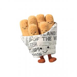 плюшевая кукла amuseables cosy chips коробка жареного картофеля фри JELLYCAT, fried french fries (box not included, without paper bag)