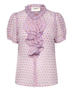Блузка с коротким рукавом Cream Blouse Kinia, лавандовый