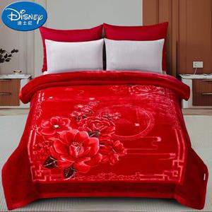Disney Плед 200х230 см, цвет Huahao Yueyuan Dahong Yunzuan, вес 5 кг, с вышивкой