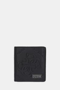 Кожаный кошелек BOSTON Guess, черный