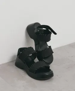 Сандалии с присборенным поясом Kbf, цвет Black