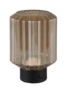 Настольная лампа LORD в матово-черном / янтарном цвете Reality Leuchten