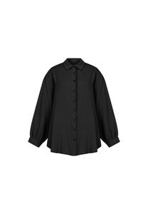 Рубашка с длинными рукавами хонари в классическом дизайне Freshlions, черный