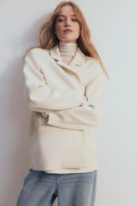 Блейзер из структурированной ткани H&M, бежевый