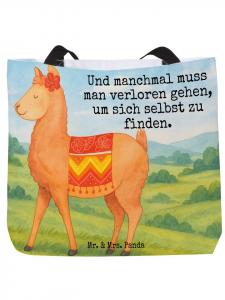 Mr. & Mrs. Panda Сумка-шоппер с дизайном «Гордость альпаки» и надписью белого цвета