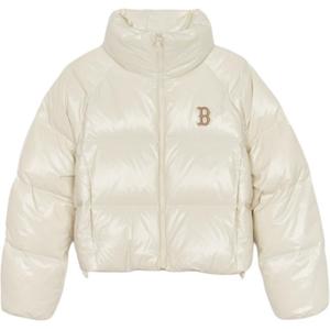 MLB Куртка бейсбольная блестящая женская белая, White