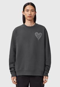 Толстовка AllSaints TRIP CREW, Washed Black/Dark Grey