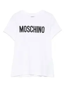 Футболка с логотипом Moschino Kids, белый