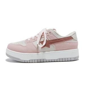 Легкие низкие скейтерские кроссовки женские розовые Little Red Man